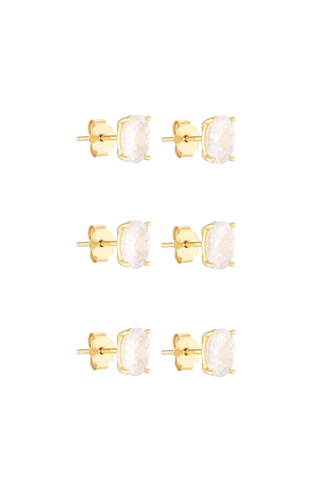 Bridesmaids Bundle - Oval Studs 1CT