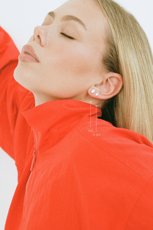 Porter Jewellery | Sterling Silver | Oval Studs 0.5ct & 1ct