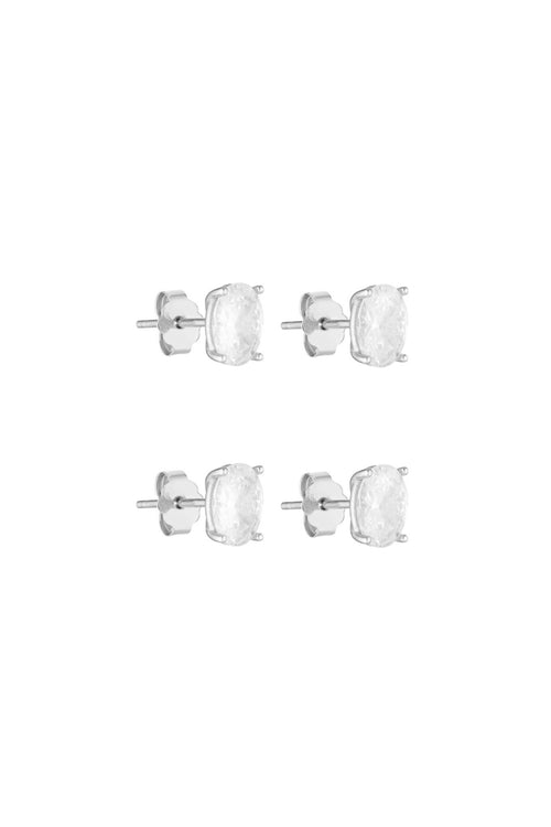 Porter Jewellery | Sterling Silver | Oval Studs 1CT Set