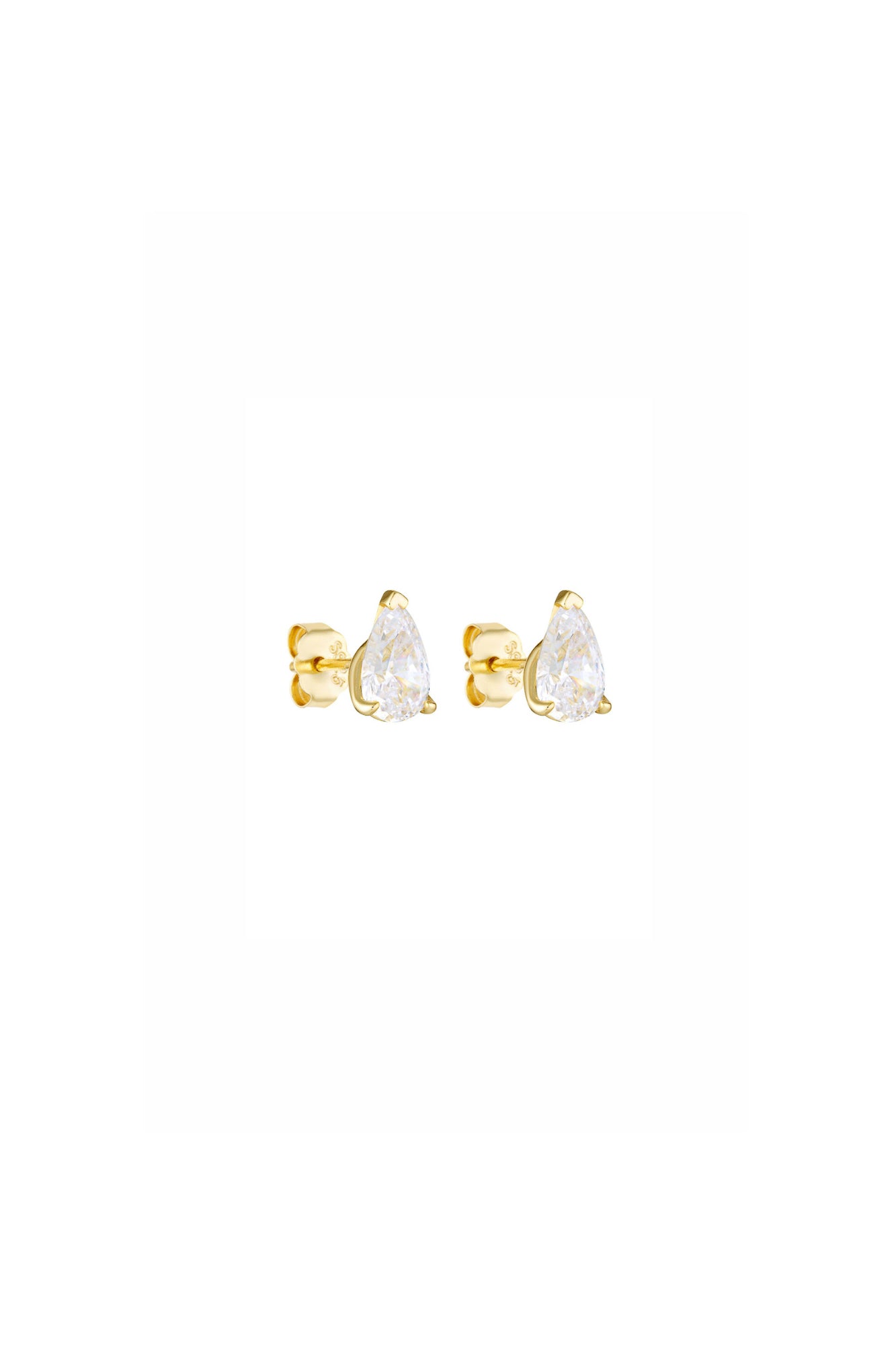 Porter Jewellery | 18k Gold Vermeil | Pear Studs 0.5CT