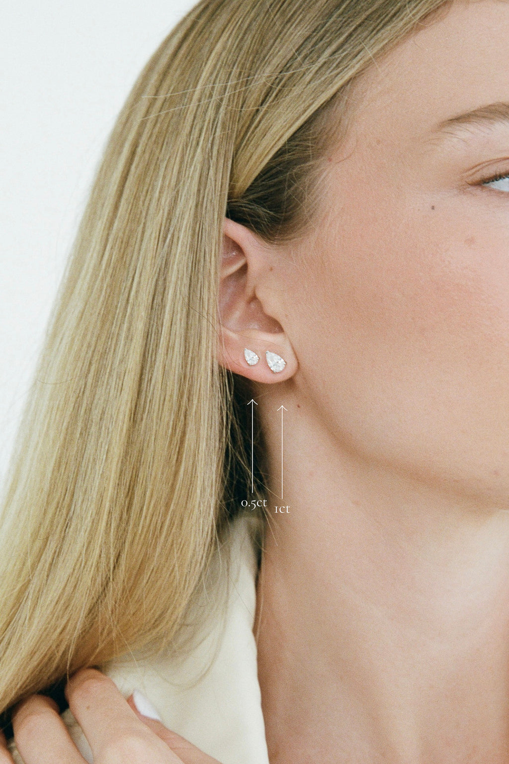 Porter Jewellery | Sterling Silver | Round Studs 0.5CT & 1CT