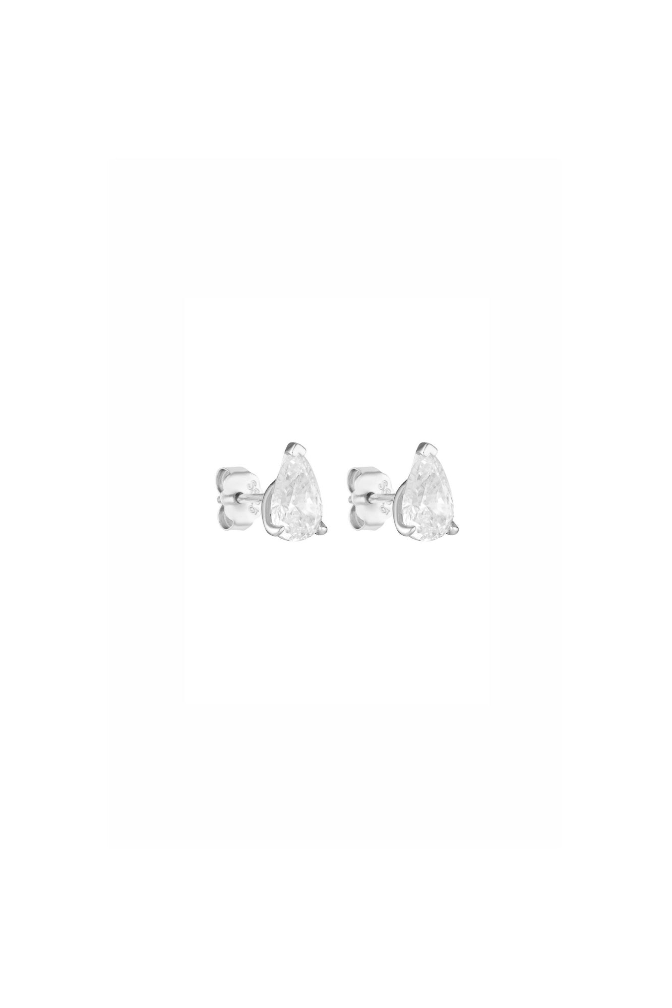 Porter Jewellery | Sterling Silver | Pear Studs 0.5CT