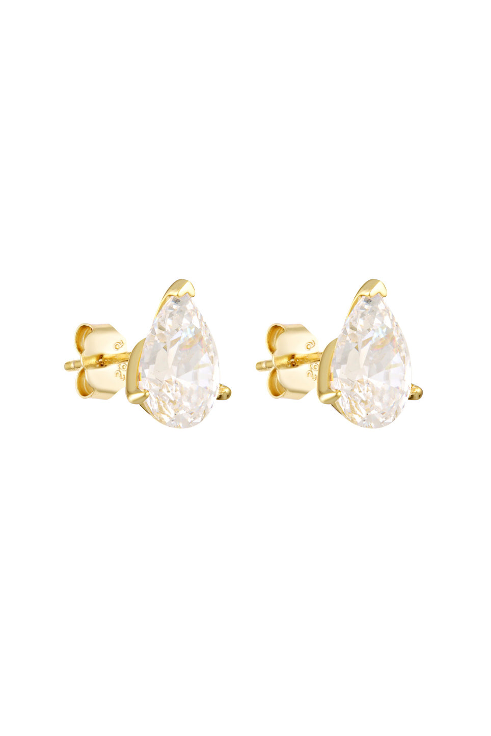 Porter Jewellery | 18k Gold Vermeil | Pear Studs 2CT