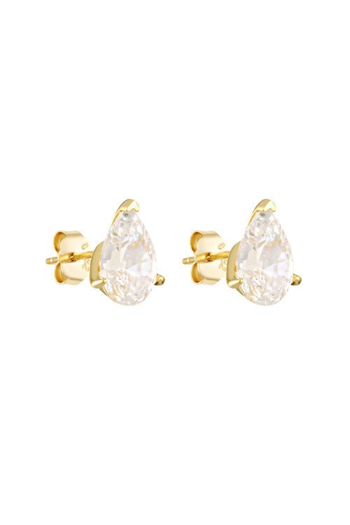 Porter Jewellery | 18k Gold Vermeil | Pear Studs 2CT