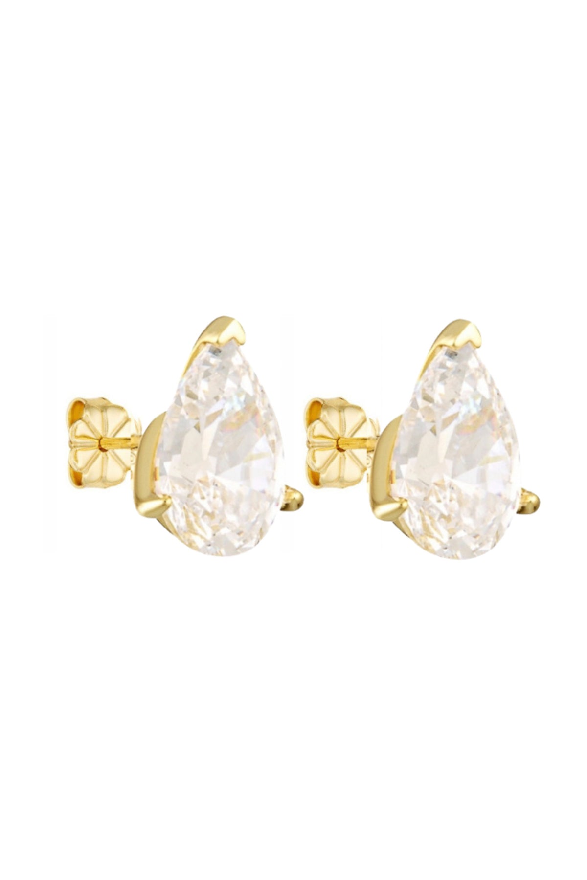 Porter Jewellery | Pear Studs 3CT | 18k Gold Vermeil