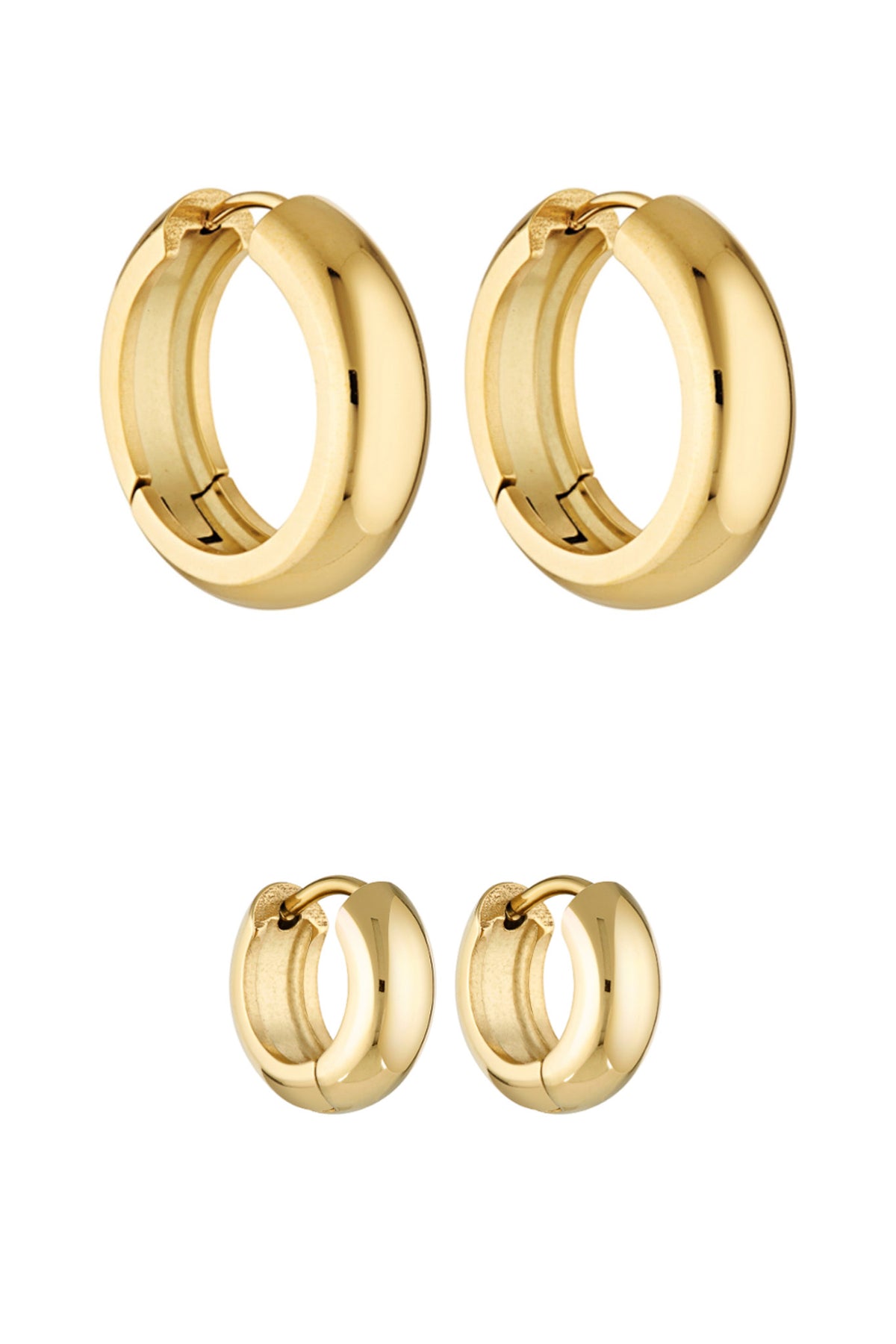 Porter Jewellery | Sterling Silver | Petite Thick 25mm 8mm Set