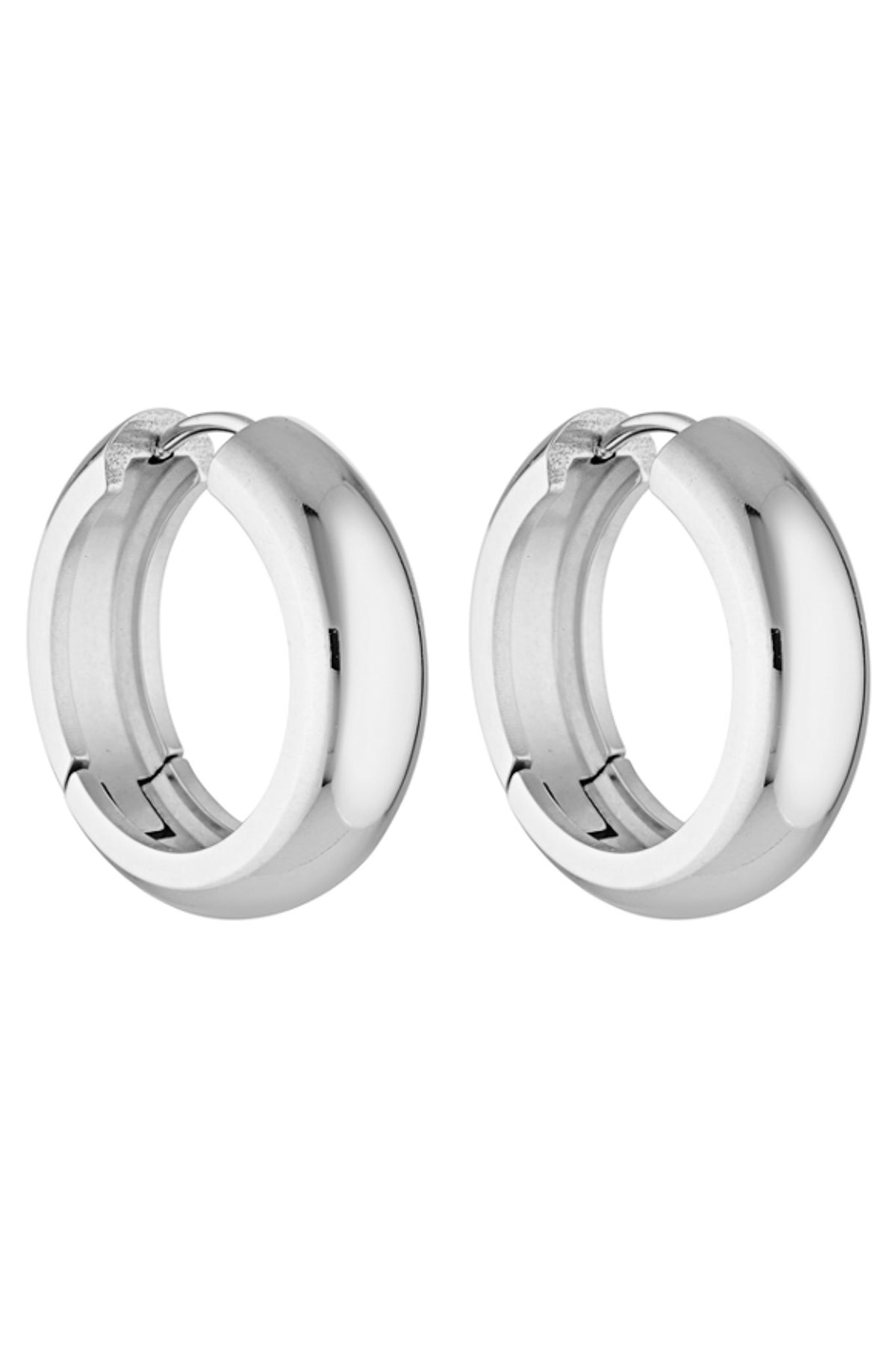 Petite Thick Huggies 25mm - White Gold