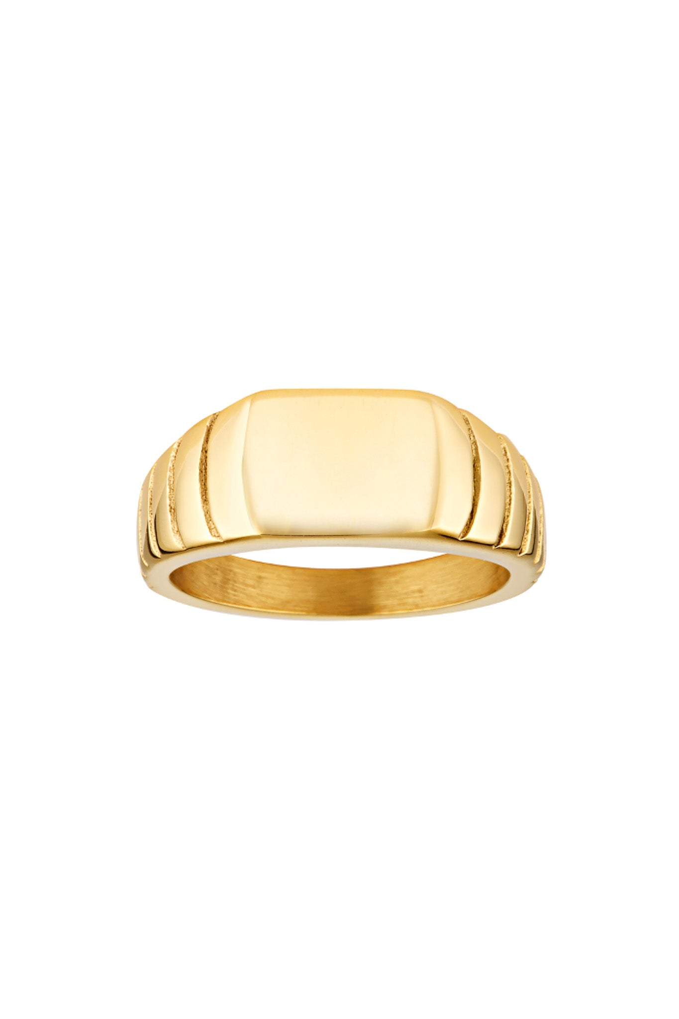 Porter Jewellery | 18k Gold Vermeil | Plain Boyfriend Ring