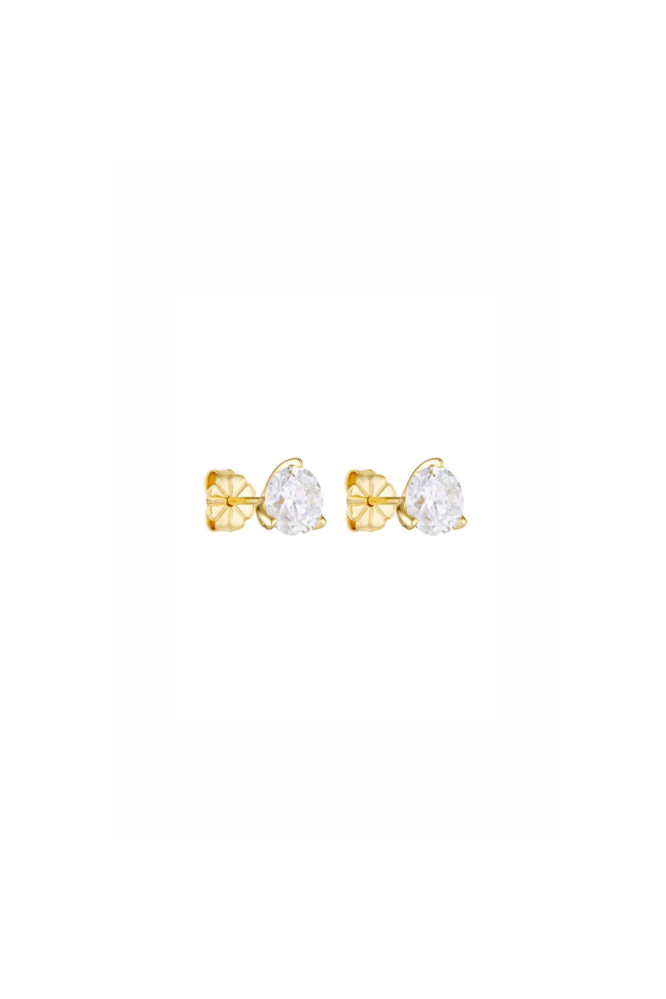 Porter Jewellery | 18k Gold Vermeil | Round Studs 0.5CT