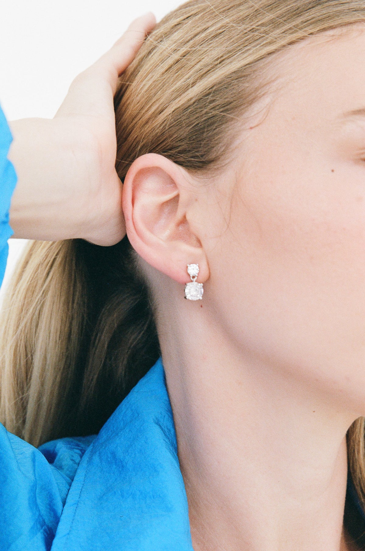 Porter Jewellery | Sterling Silver | Round Studs 1CT | Heirloom Drop Studs Set