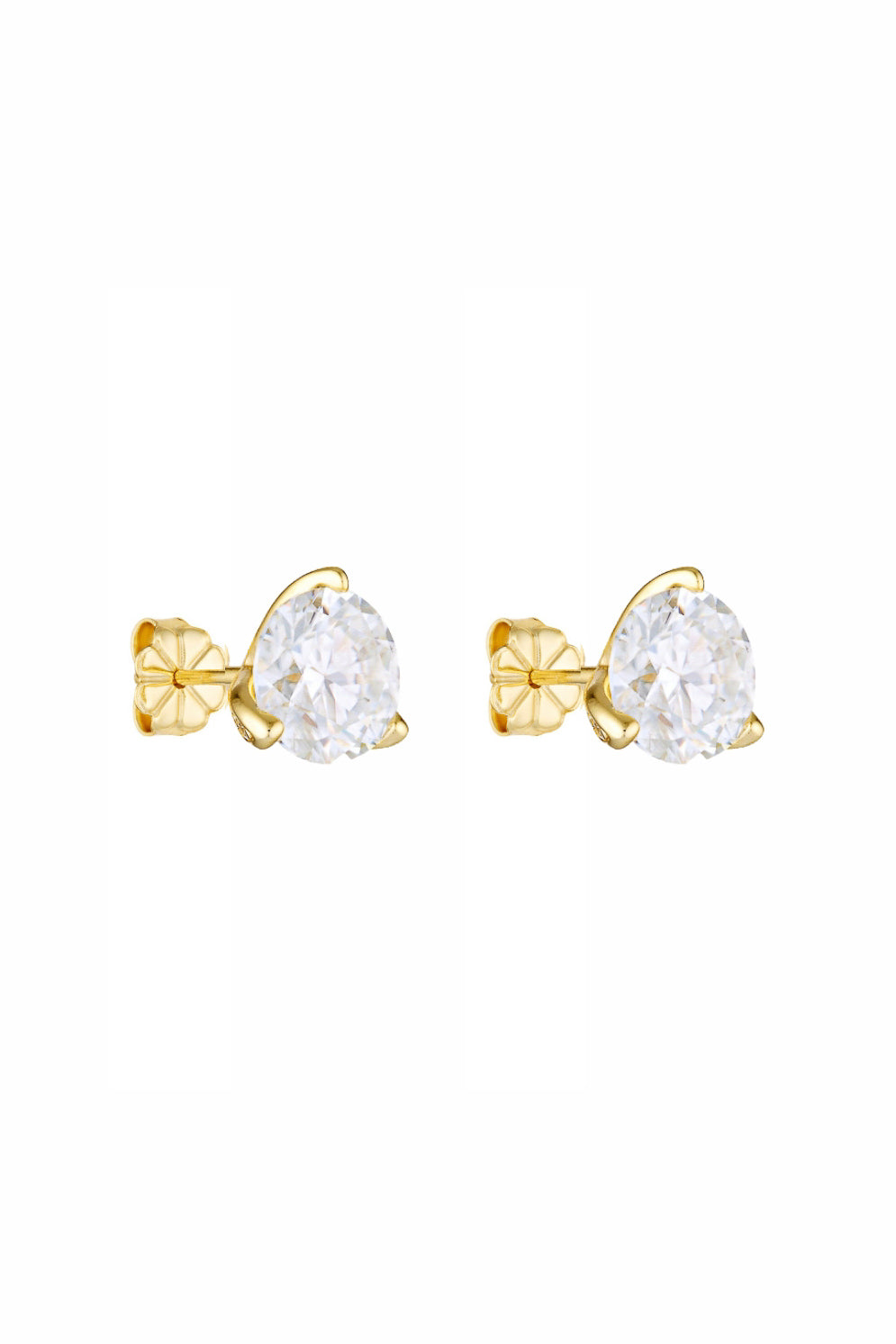 Porter Jewellery | 18K Gold Vermeil | Round Studs 2CT