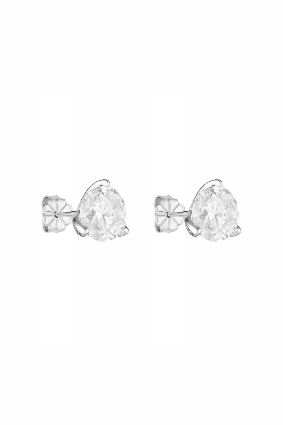 Round Studs 2CT - Silver