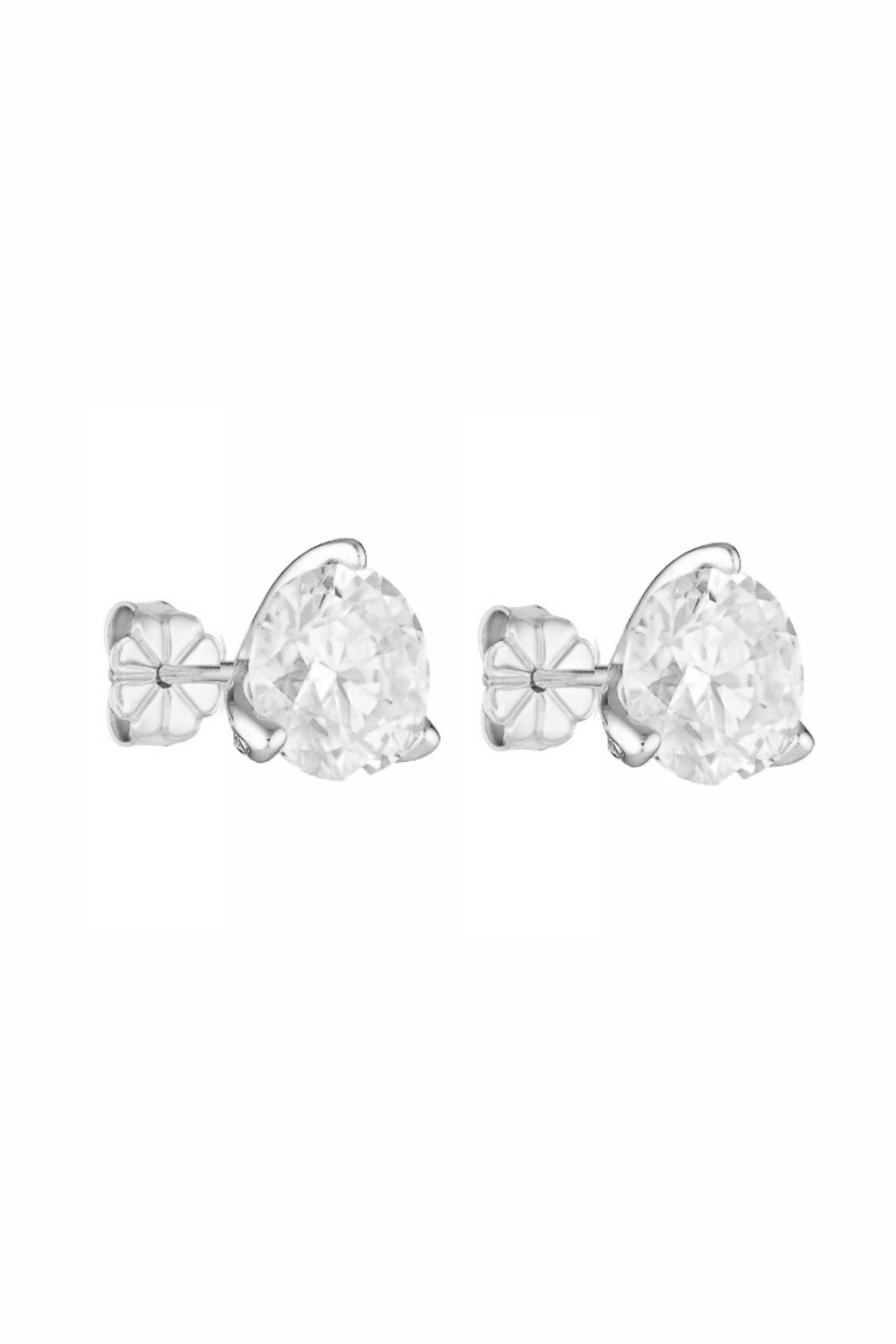 Porter Jewellery | Sterling Silver | Round Studs 3CT
