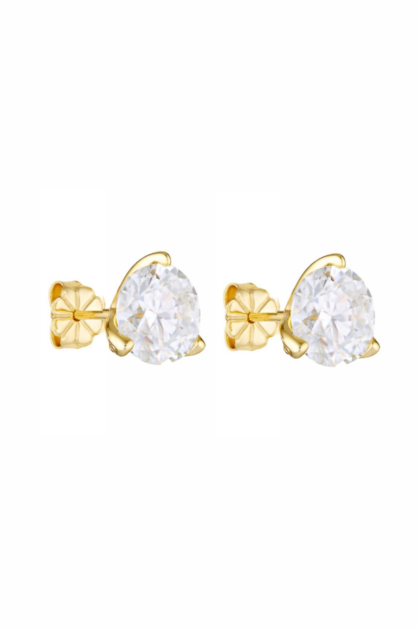 Porter Jewellery | 18k Gold Vermeil | Round Studs 3CT