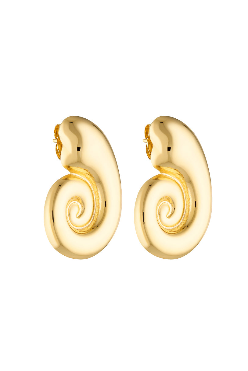 Porter Jewellery | 18k Gold Vermeil | Sea Snail Earrings