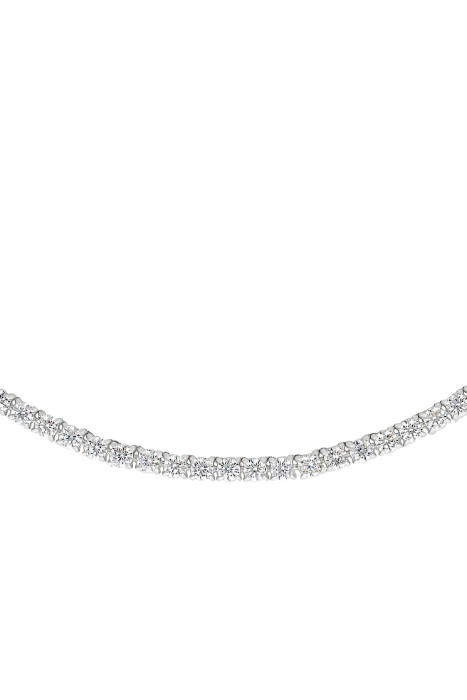 Porter Jewellery | White Gold Vermeil | Tennis Necklace