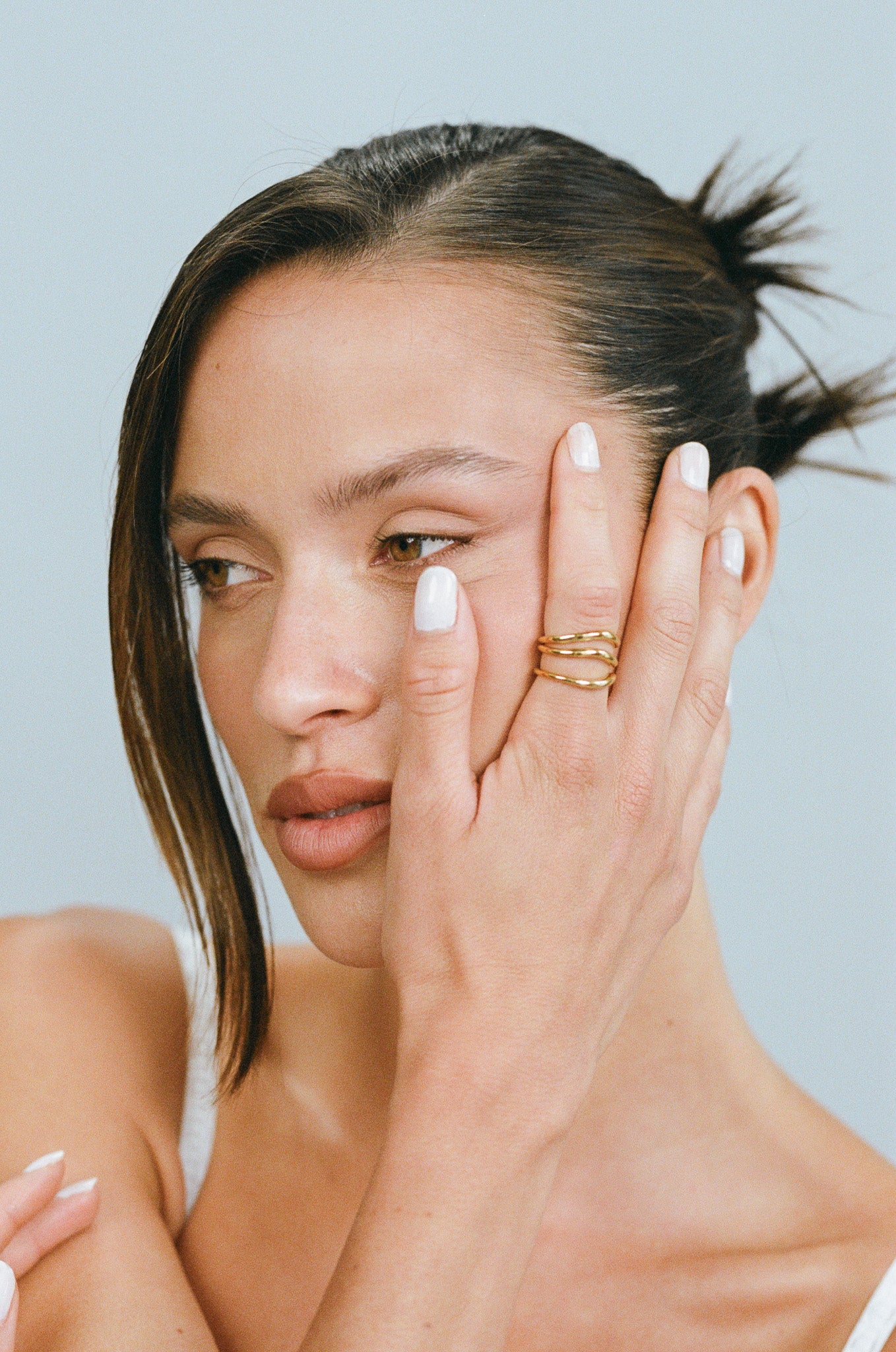 Porter Jewellery | 18k Gold Vermeil | Triple Wave Ring Set