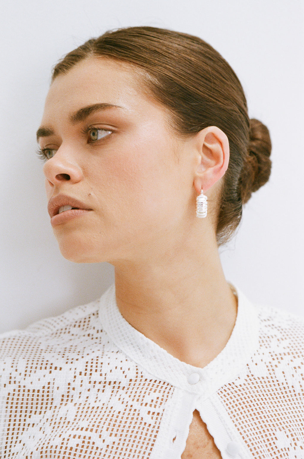 Turtle Hoops - Silver
