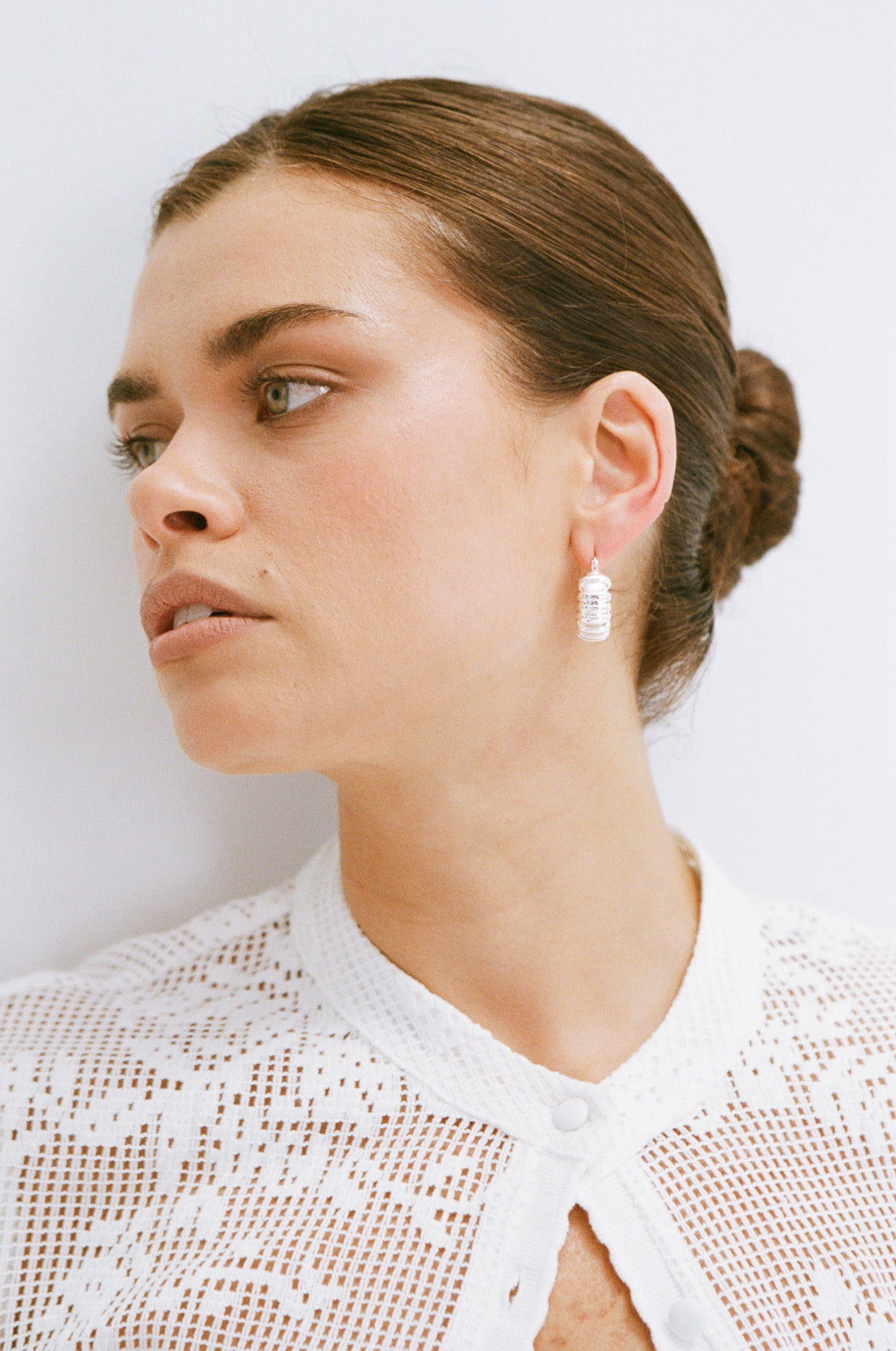 Turtle Hoops - Silver