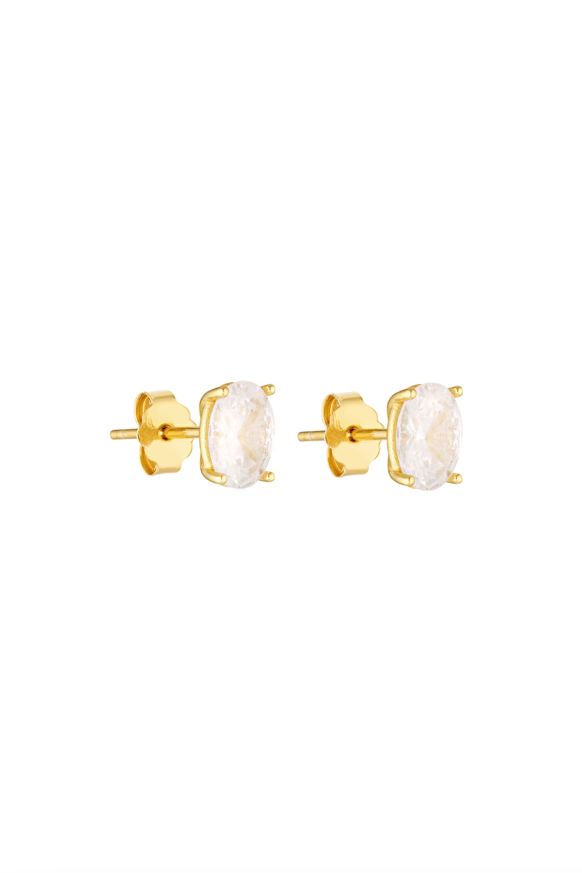 Oval Studs - Gold