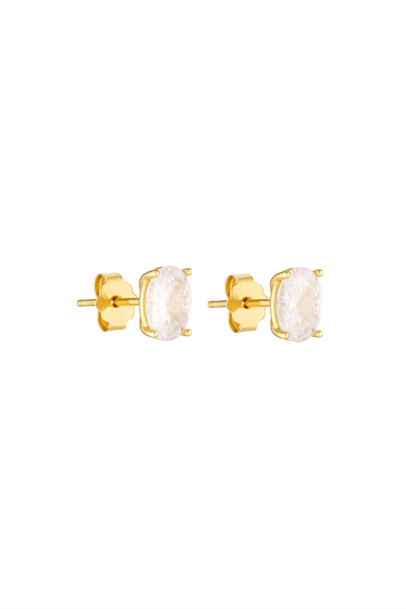 Oval Studs - Gold