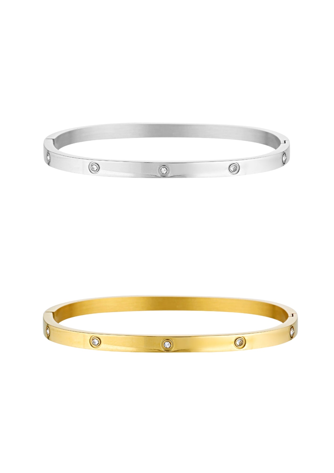 DYLAN BANGLE SET - MIXED METAL