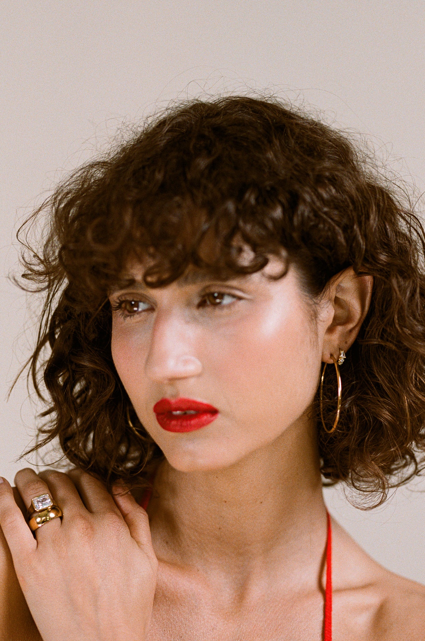 Porter Jewellery | 18k Gold Vermeil | Heirloom Huggies Gold Clear