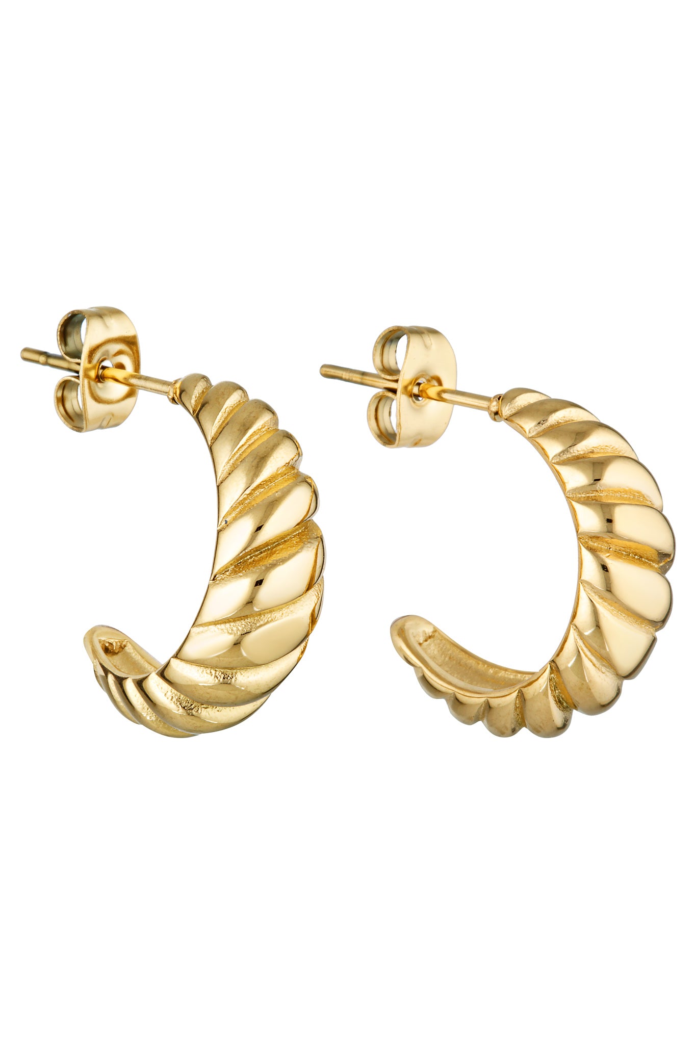 Porter Jewellery | 18k Gold Vermeil | Croissant Earrings