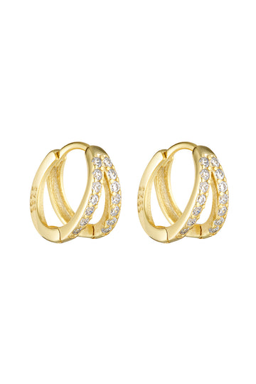 DOUBLE ANGEL HUGGIES - GOLD/CLEAR