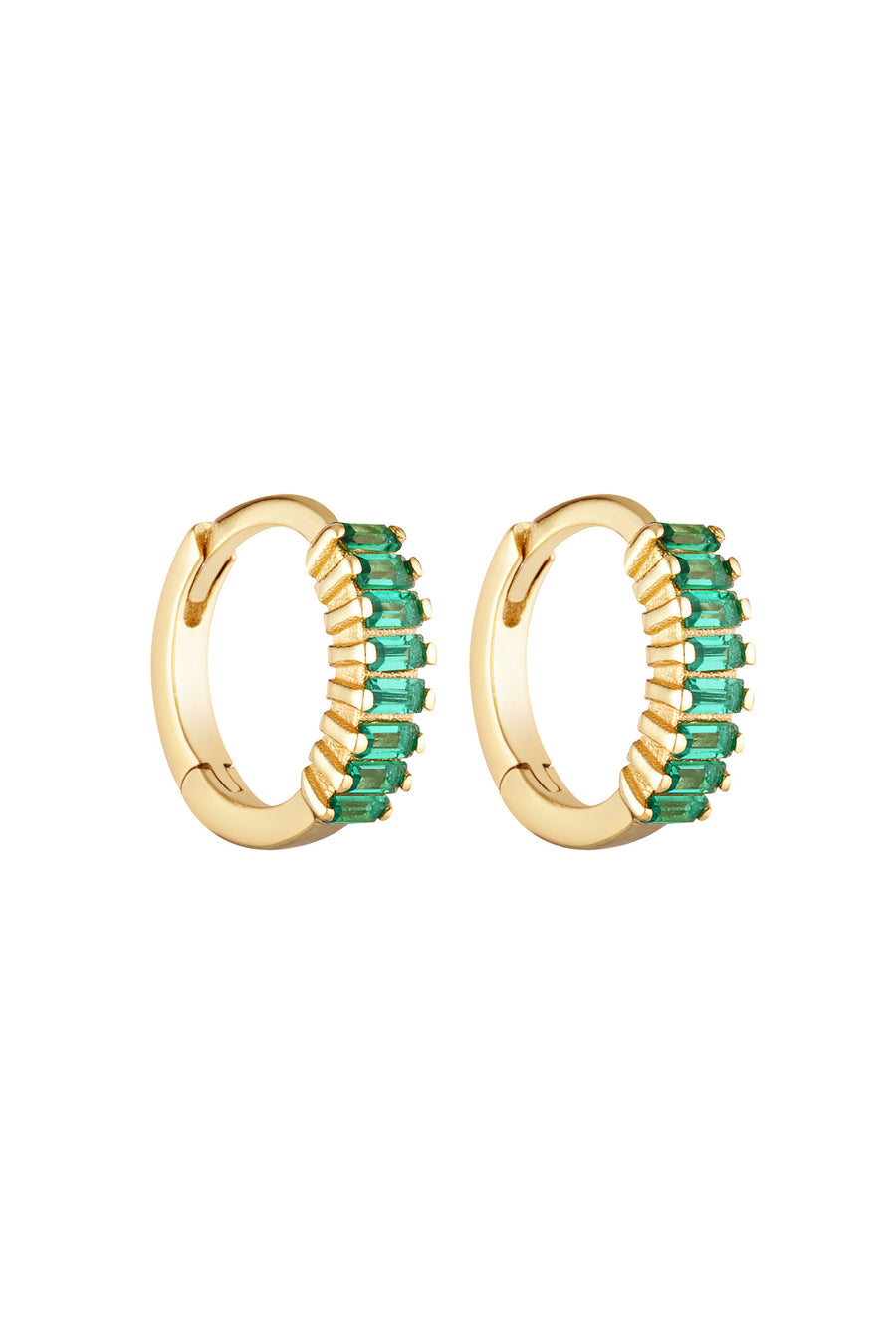 GEMINI HUGGIES - GOLD/EMERALD