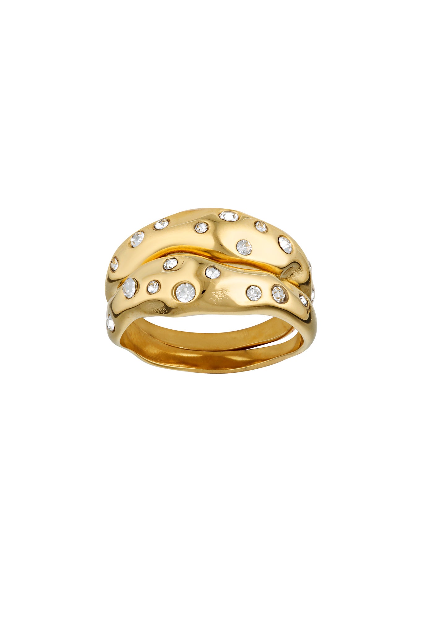 Porter Jewellery | 18k Gold Vermeil | Mali Ring Set Clear