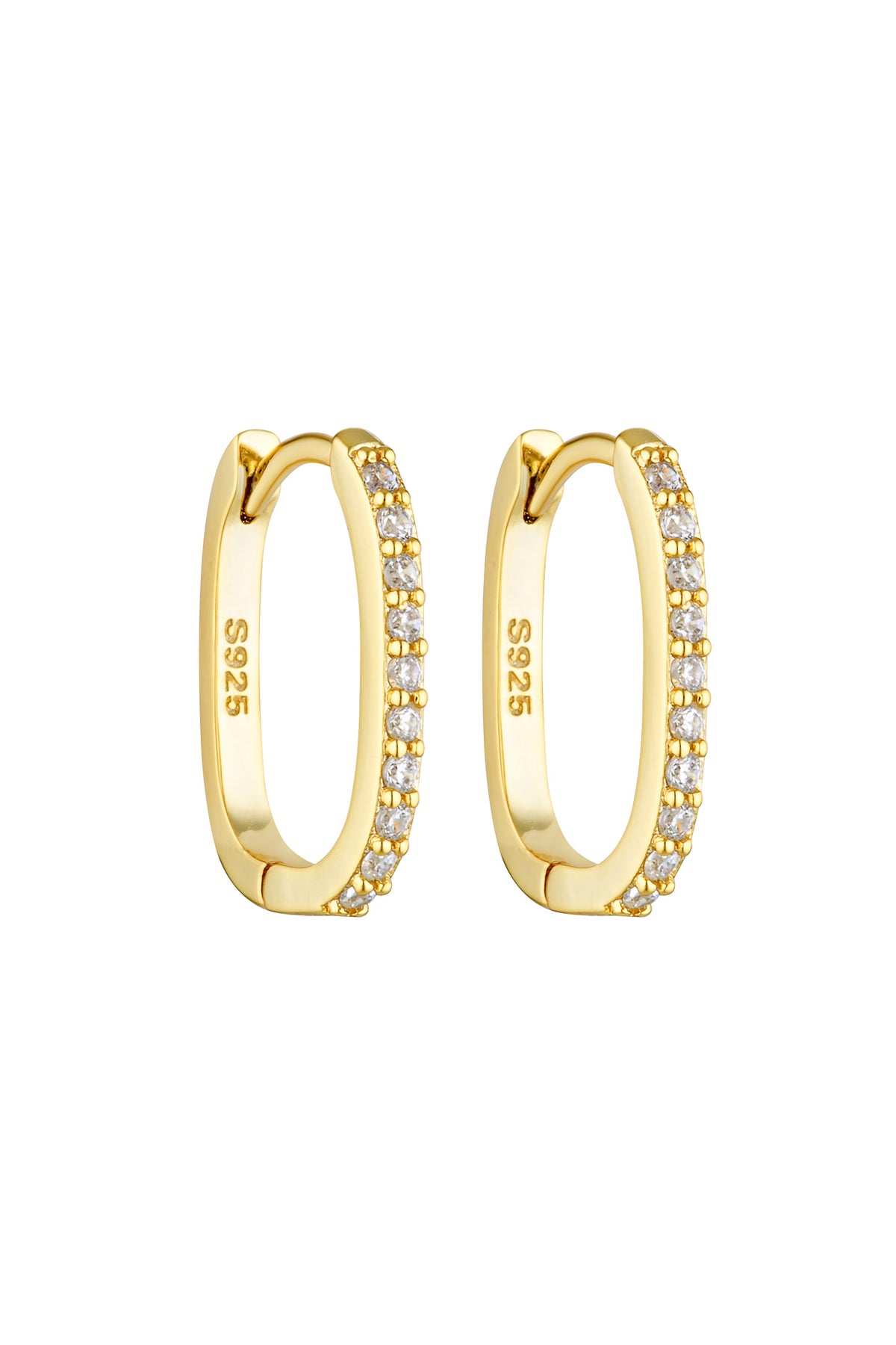 Porter Jewellery | 18k Gold Vermeil | Oval Angel Hoops 15mm