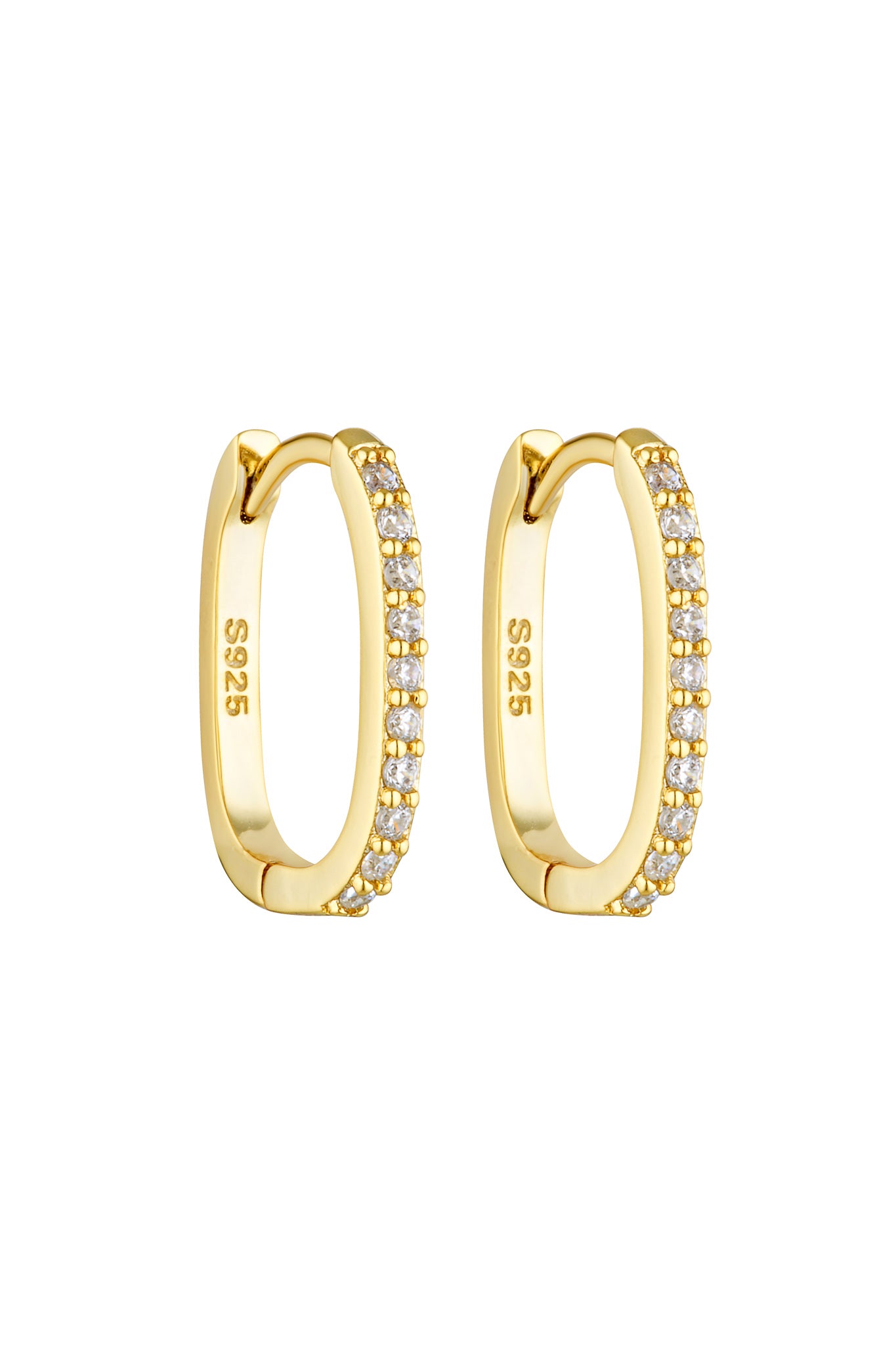Porter Jewellery | 18k Gold Vermeil | Oval Angel Hoops 15mm