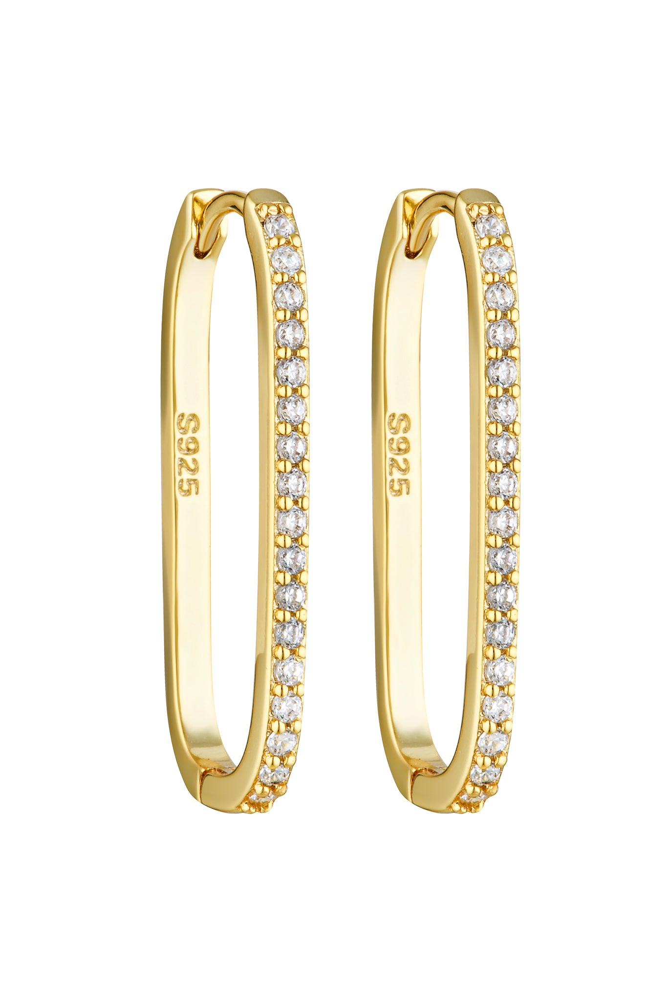Porter Jewellery | 18k Gold Vermeil | Oval Angel Hoops 25mm