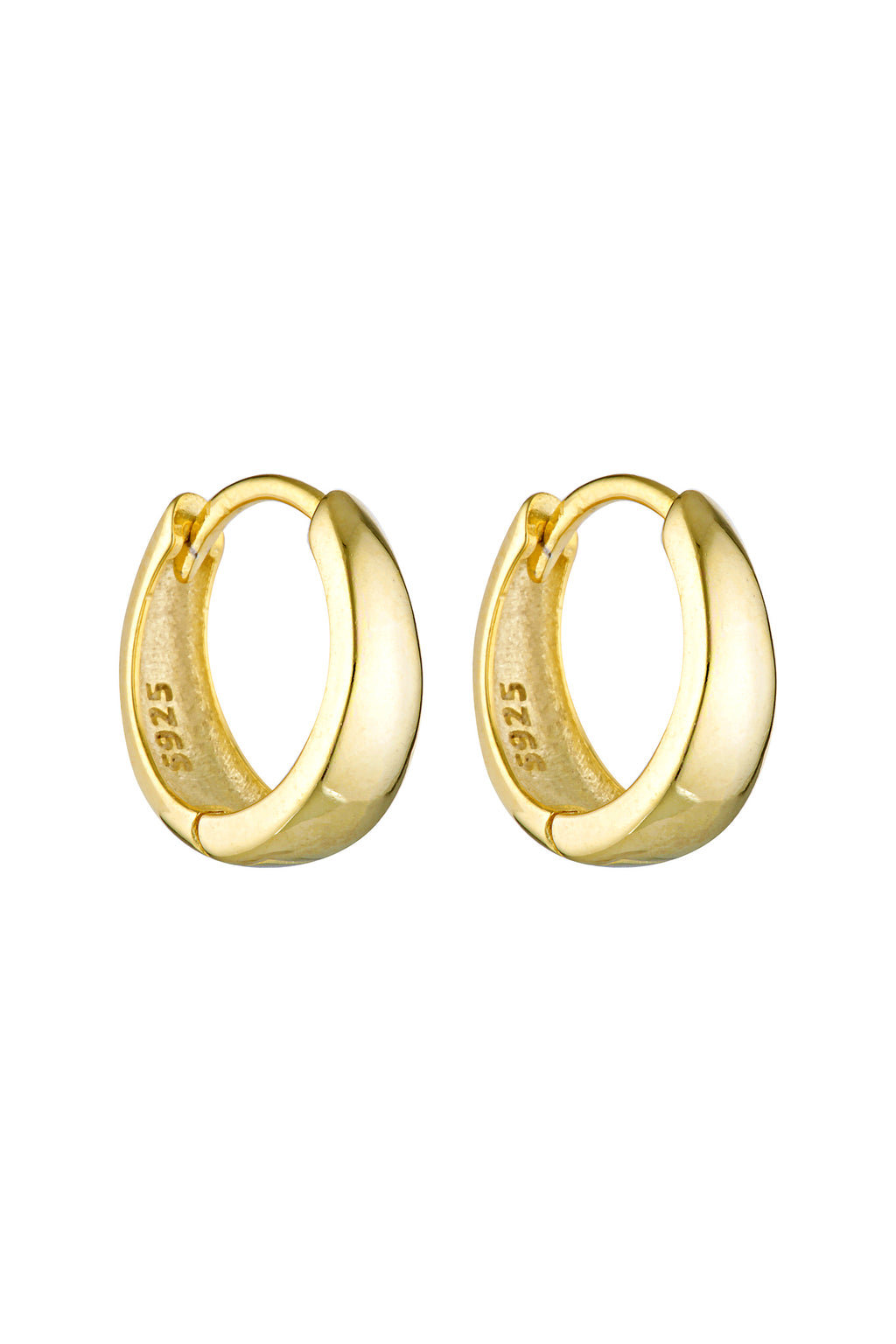 Porter Jewellery | 18k Gold Vermeil | Plain Huggies Gold